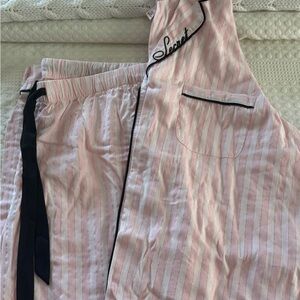Victoria's Secret Pink and Gold Pajama Set